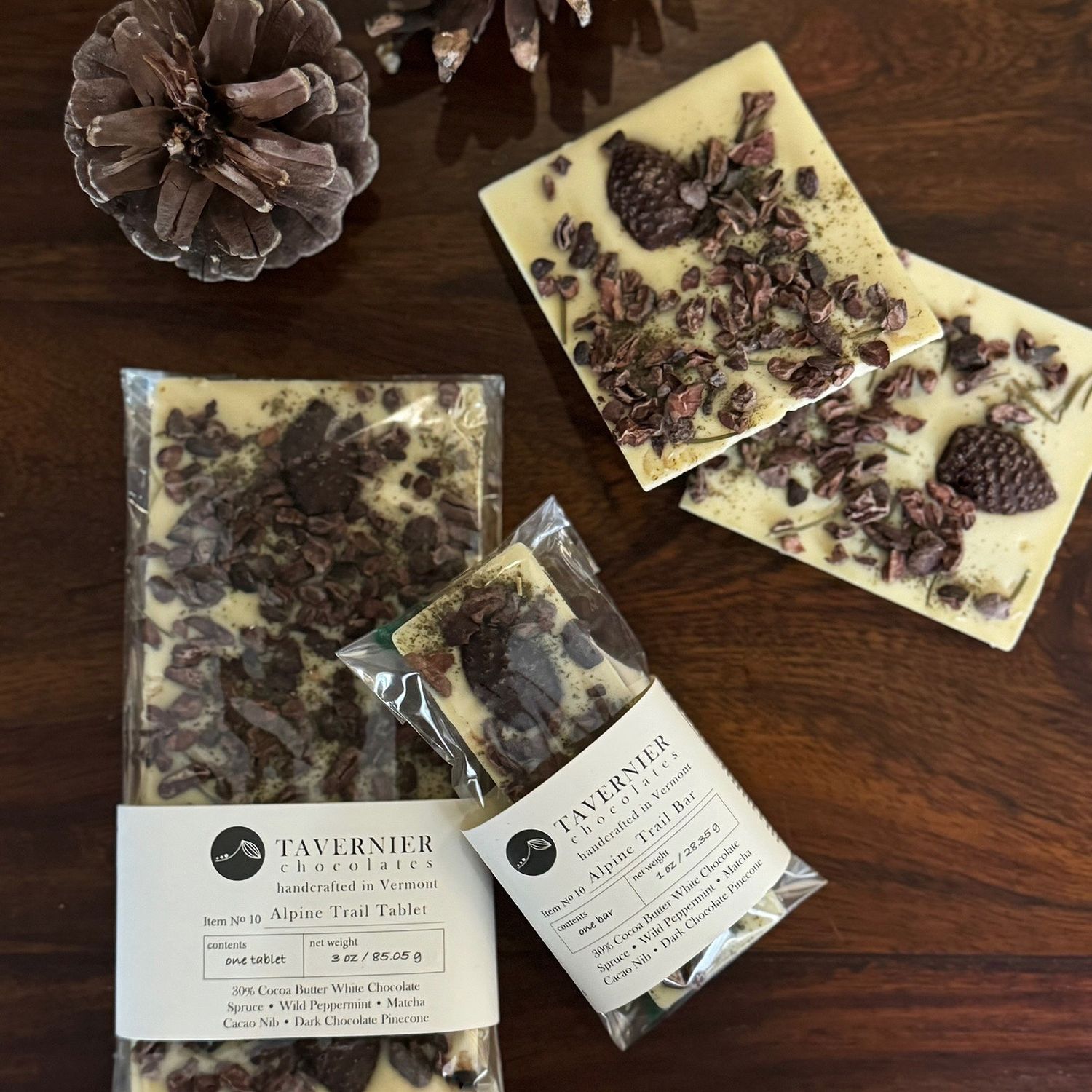 3oz Tavernier Chocolate "Alpine Trail" Tablet