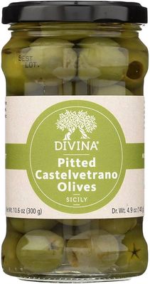 4.9oz Divina Jar Pitted Castelvetrano Olives