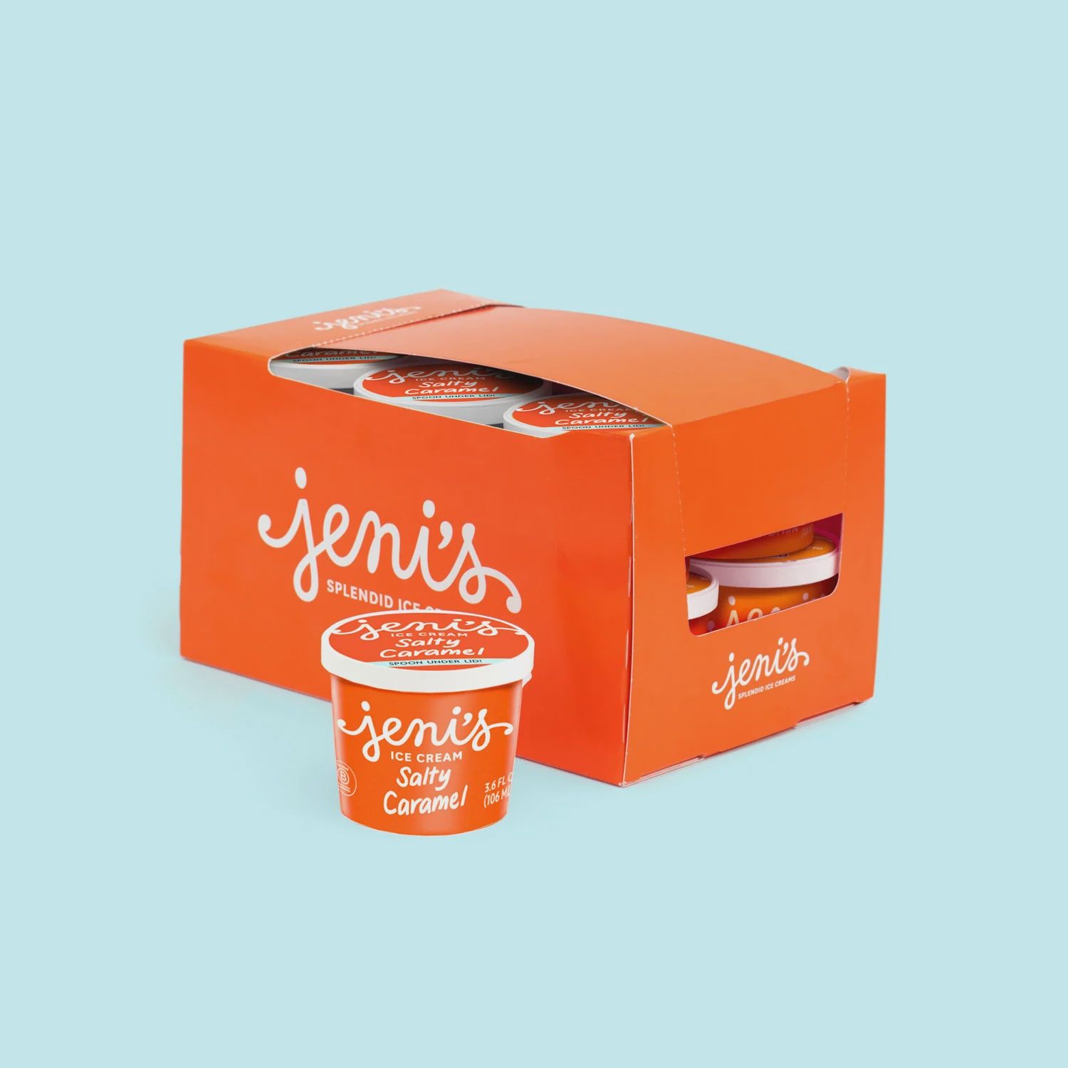 4oz Jeni's Ice Cream "Salty Caramel Street Treats"