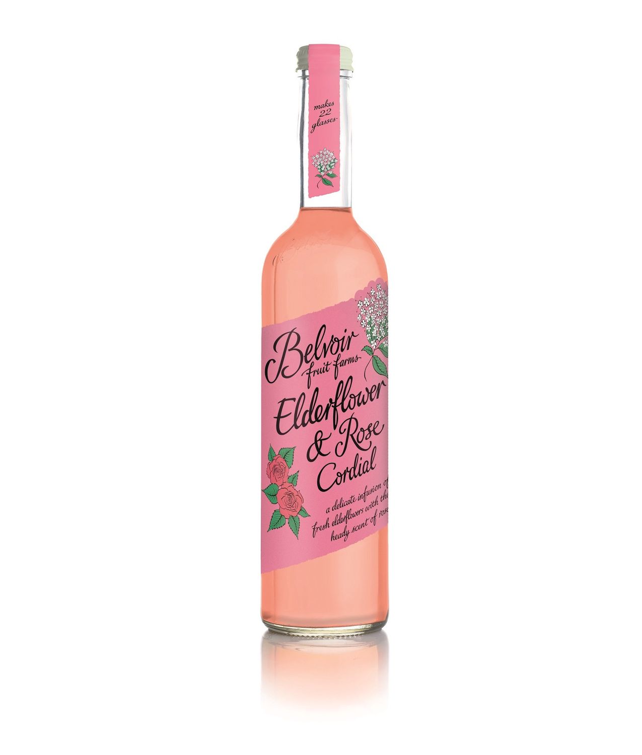 500ml Belvoir Elderflower Rose Cordial