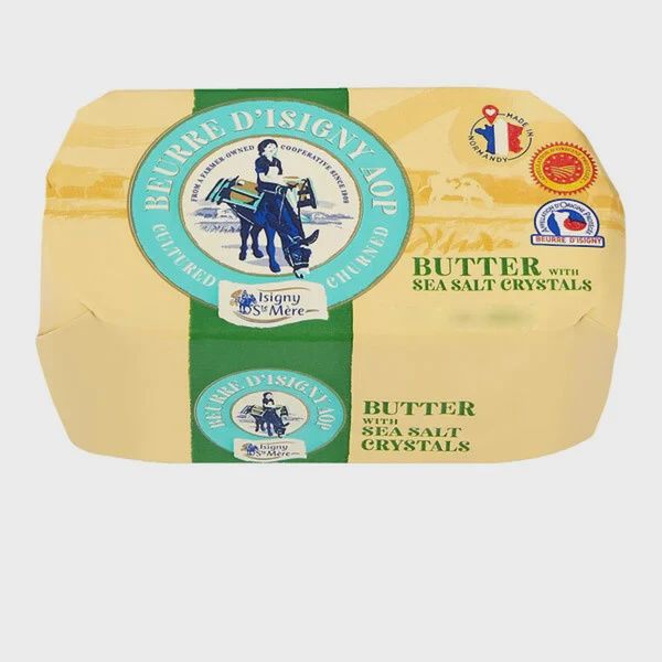 Isigny Ste Mere Churned Salted Butter Ovals AOP