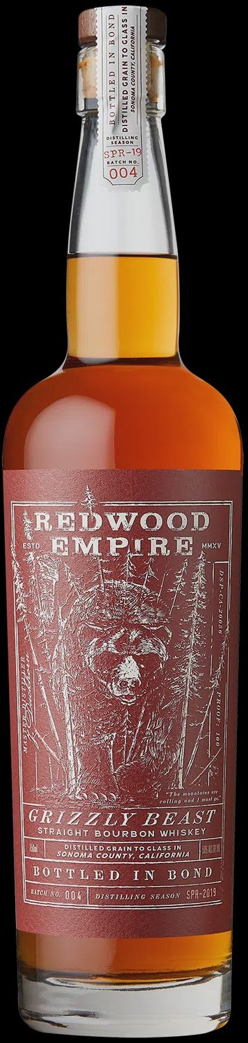 Redwood Empire Bottled-in-Bond Grizzly Beast Bourbon 750mL