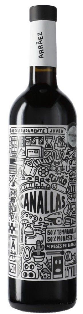 Bodegas Arraez Canallas Tinto 750mL