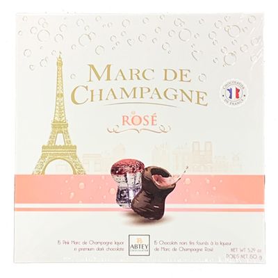 150g Abtey "Rosé Marc de Champagne" Chocolate Champagne Cork (21+ ONLY)