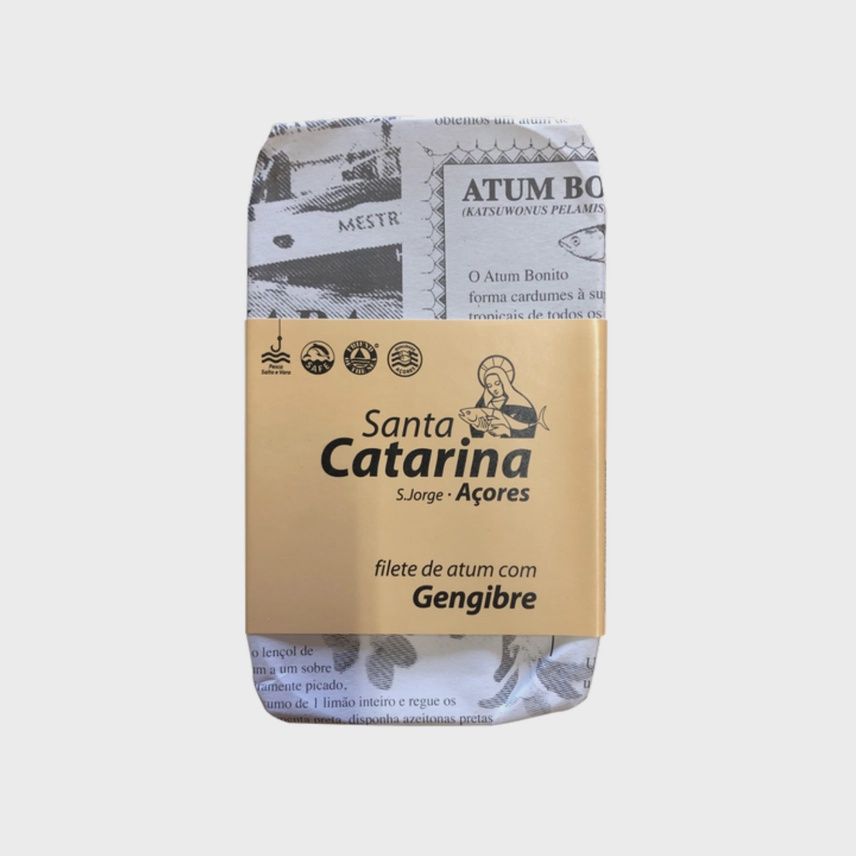 120g Santa Catarina "Gourmet Tuna Fillets with Ginger and Olive Oil"