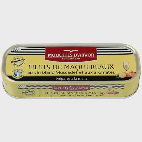 174g Mouettes D'Arvor "Mackerel Fillets in Muscadet Wine"