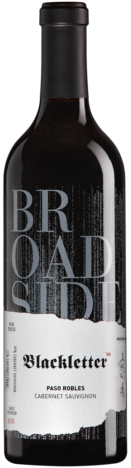 Broadside Black Letter Cabernet Sauvignon 750mL