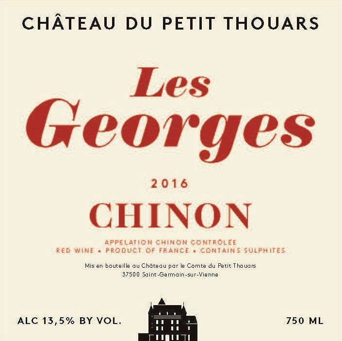 Chateau du Petit Thouars Chinon Les Georges Rouge 750mL