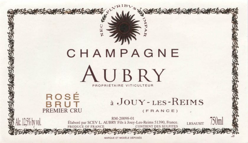 Aubry NV Brut Rose Champagne 750mL