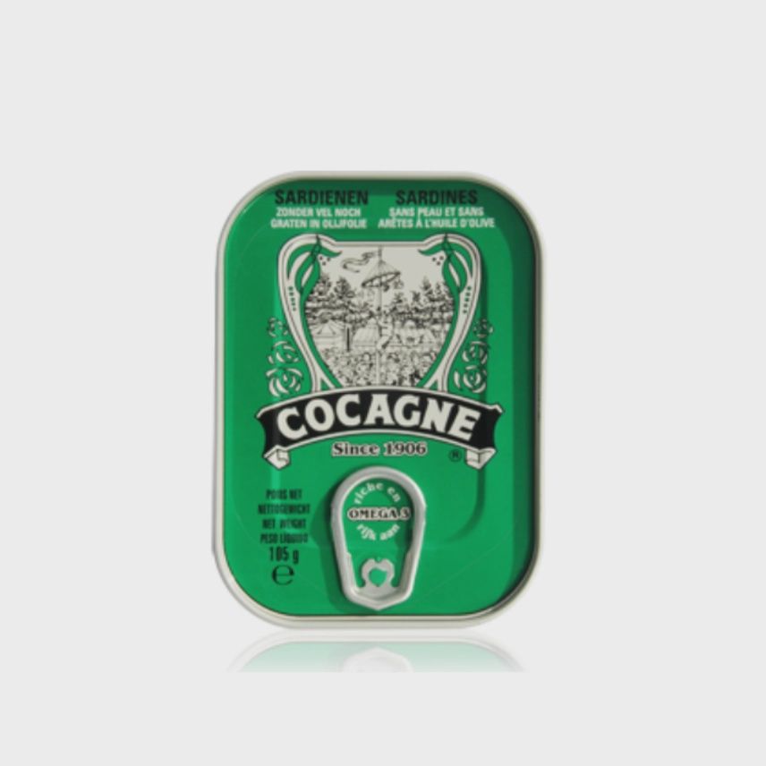 105g Cocagne "Skinless &amp; Boneless Sardines in Olive Oil"