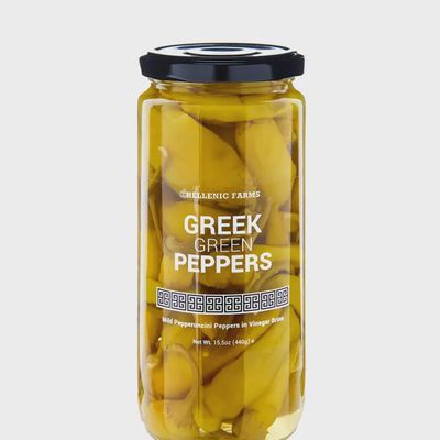 15.5oz Hellenic Farms "Greek Green Peppers/Pepperoncini"
