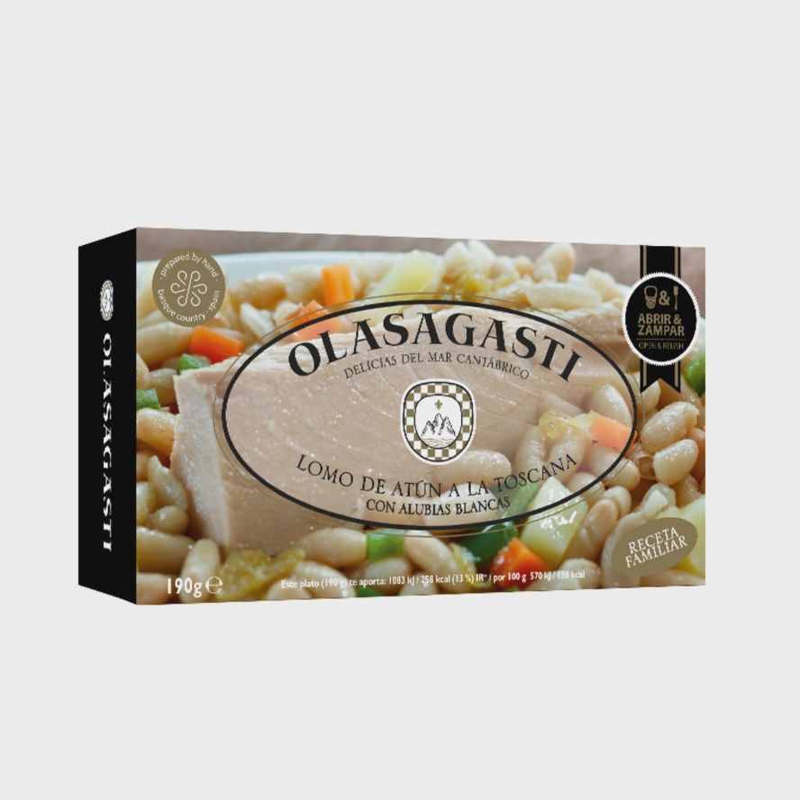 190g Olasagasti "Tuna Fillets A La Toscana w/White Beans"