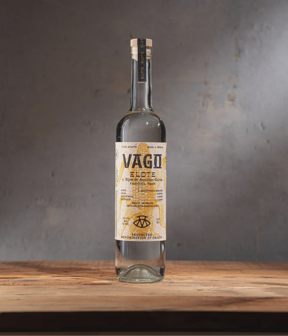 Mezcal Vago Hijos de Aquilino Garcia Elote 750mL