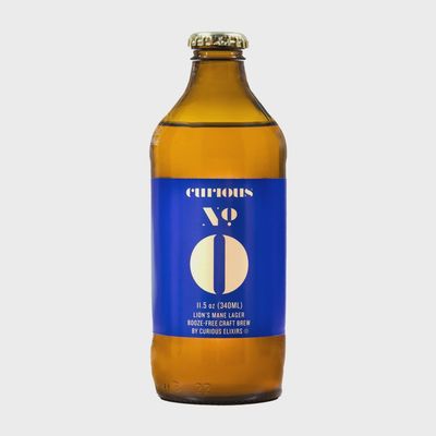 12oz-B Curious Elixir No. 0 "Lion's Mane Lager" Booze-Free Craft Brew