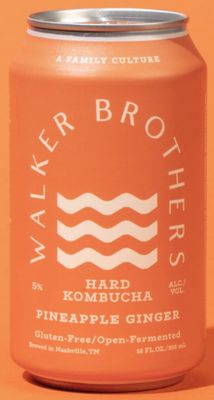 12oz-C Walker Brothers "Pineapple Ginger" Hard Kombucha