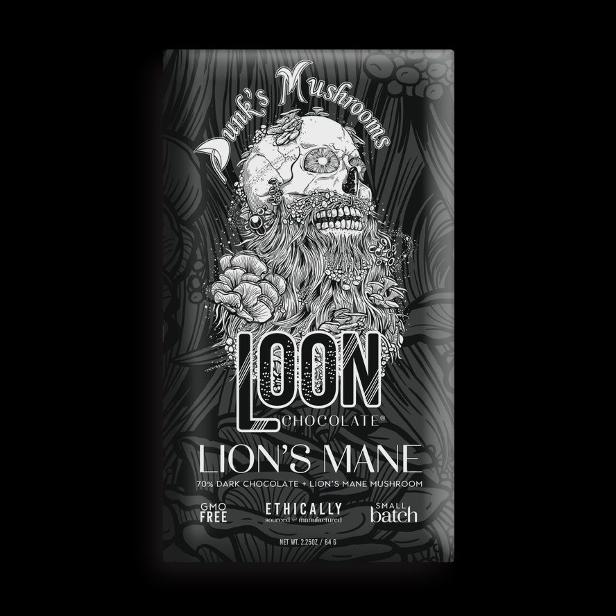 2.5oz Loon "Dark Chocolate with Lion's Mane"