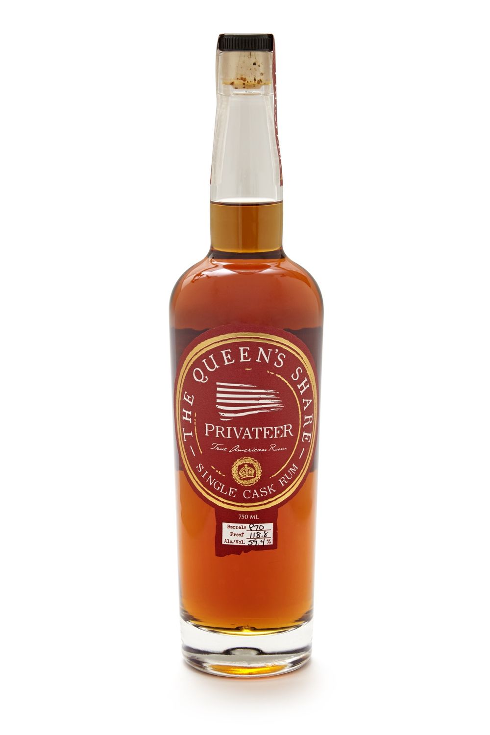 Privateer The Queen's Share Single Cask Rum 750mL