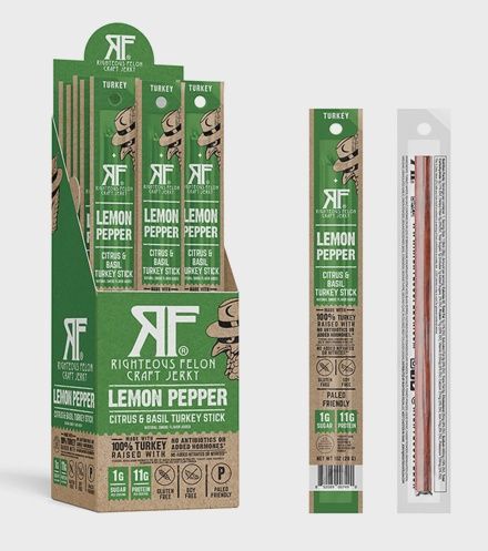 1oz Righteous Felon "Lemon Pepper" Turkey Stick