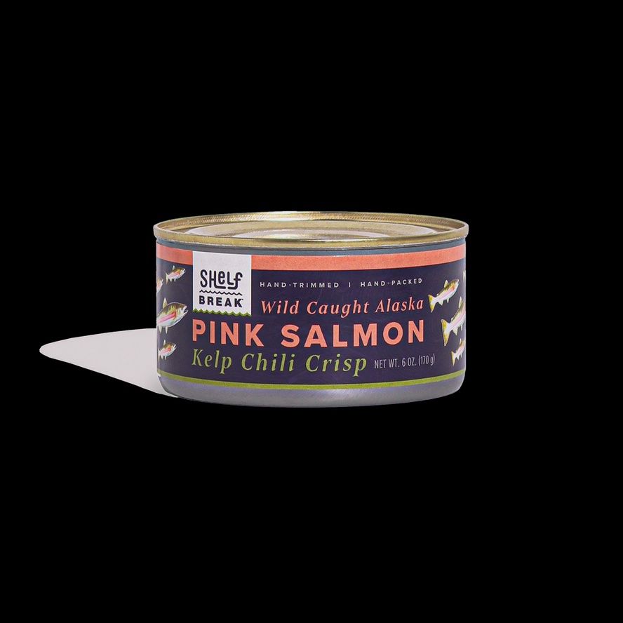 7.4oz Shelf Break "Wild Caught Alaskan Pink Salmon w/ Kelp Chili Crisp"