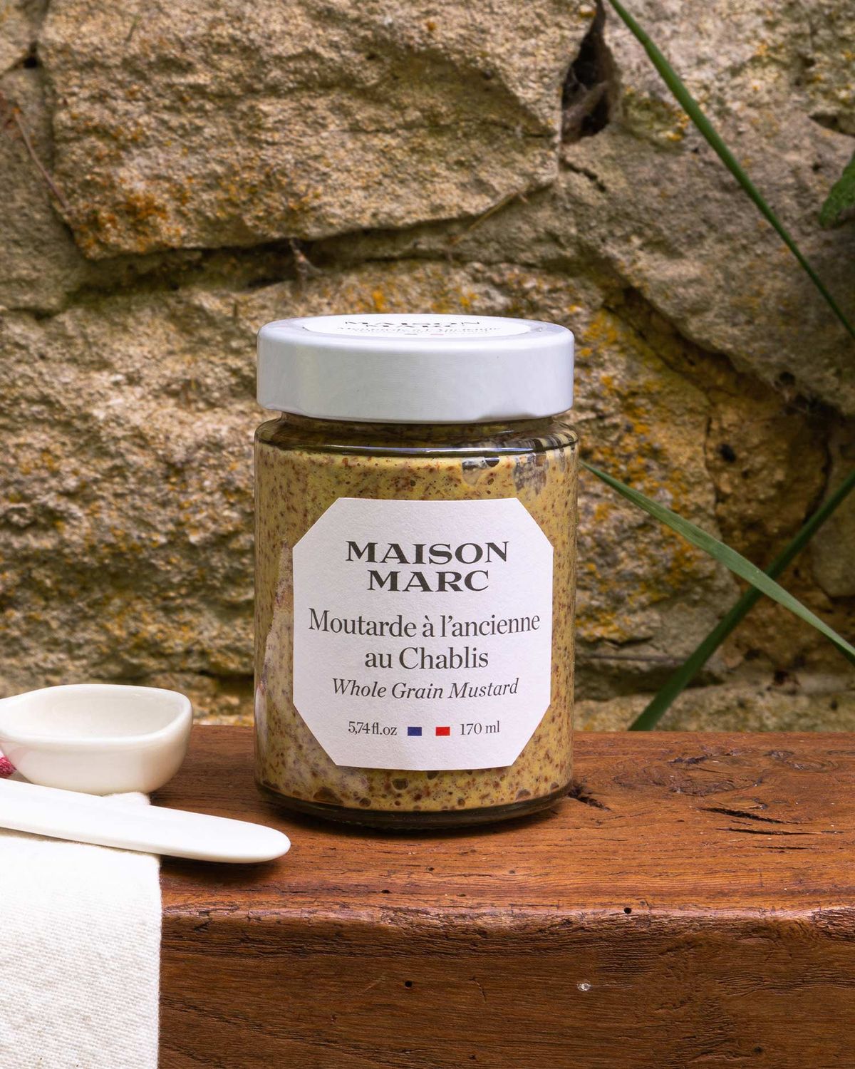 5.74oz Maison Marc "Whole Grain Mustard w/ Chablis"