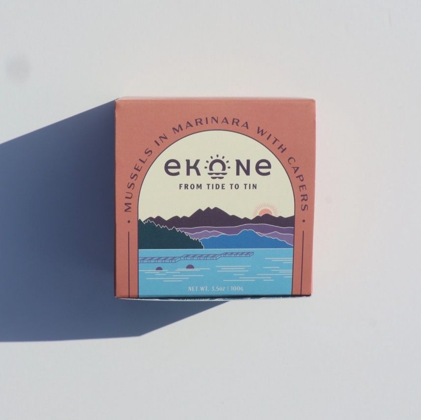 2.75oz Ekone Oyster Company "Mussels in Marinara with Capers"