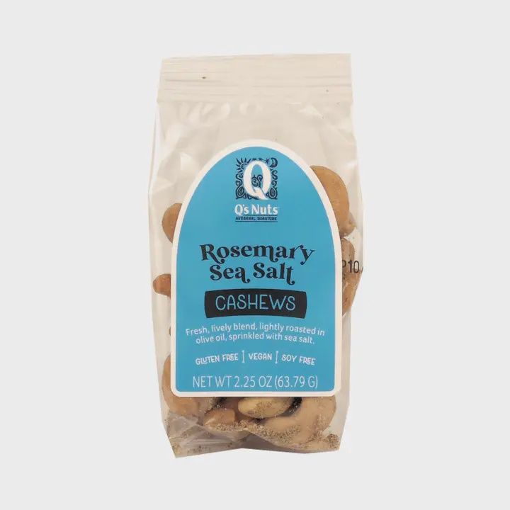 2.25oz Q's Nuts "Rosemary Sea Salt Cashews"