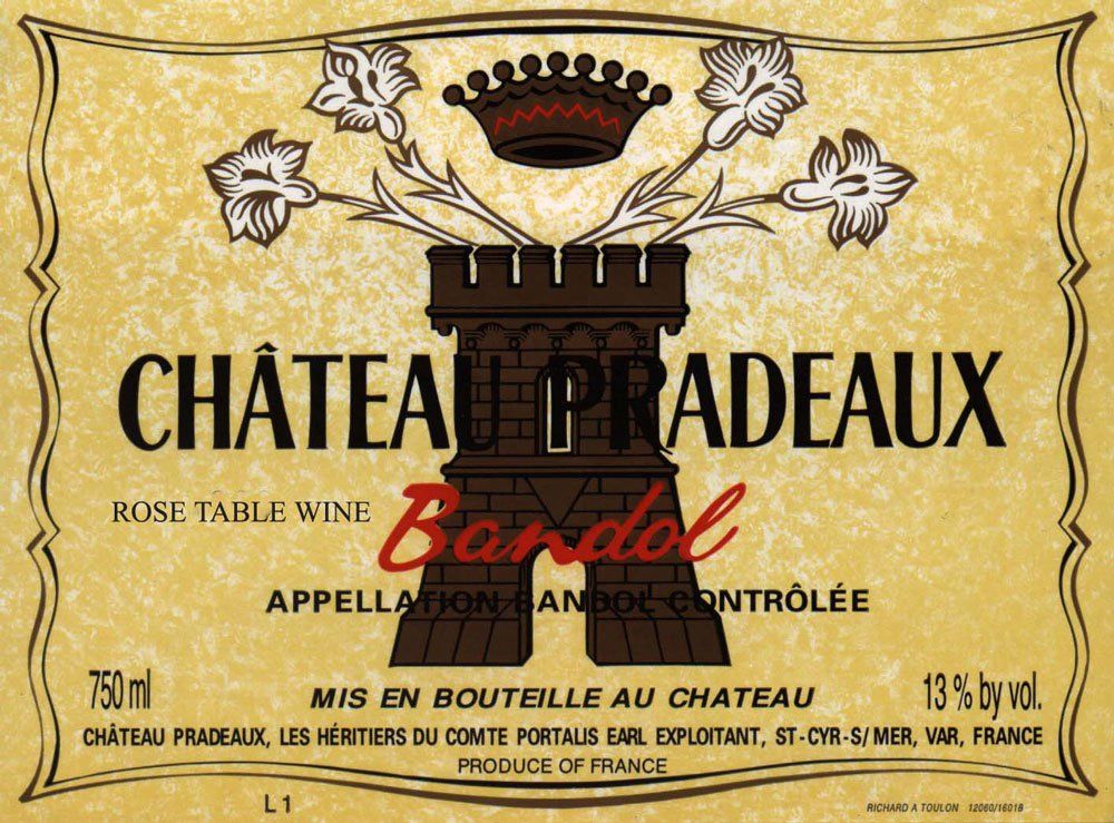 Chateaux Pradeaux Bandol Rose 750mL