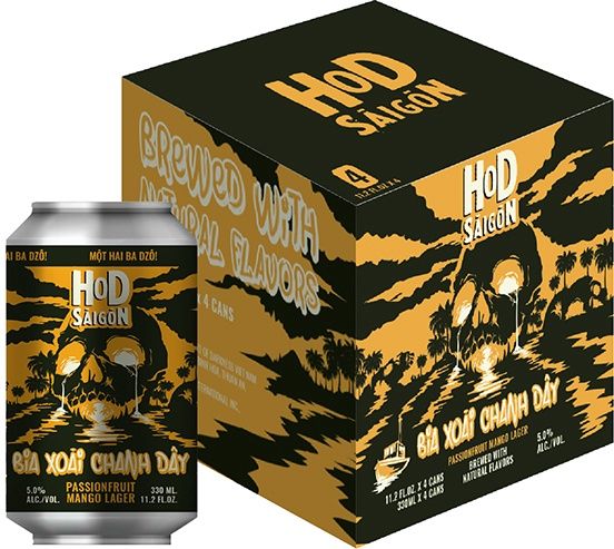 11.2oz-C Heart of Darkness "Passionfruit Mango Lager"