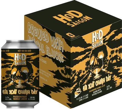 11.2oz-C Heart of Darkness "Passionfruit Mango Lager"