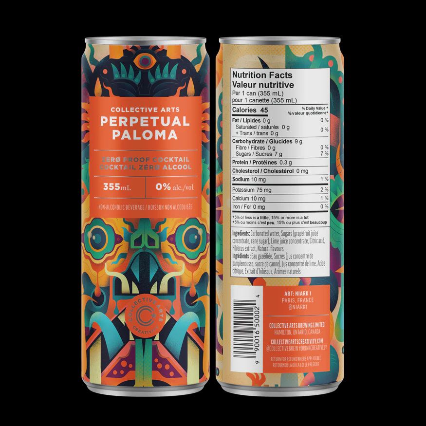 12oz-C Collective Arts "Zero Proof Perpetual Paloma"