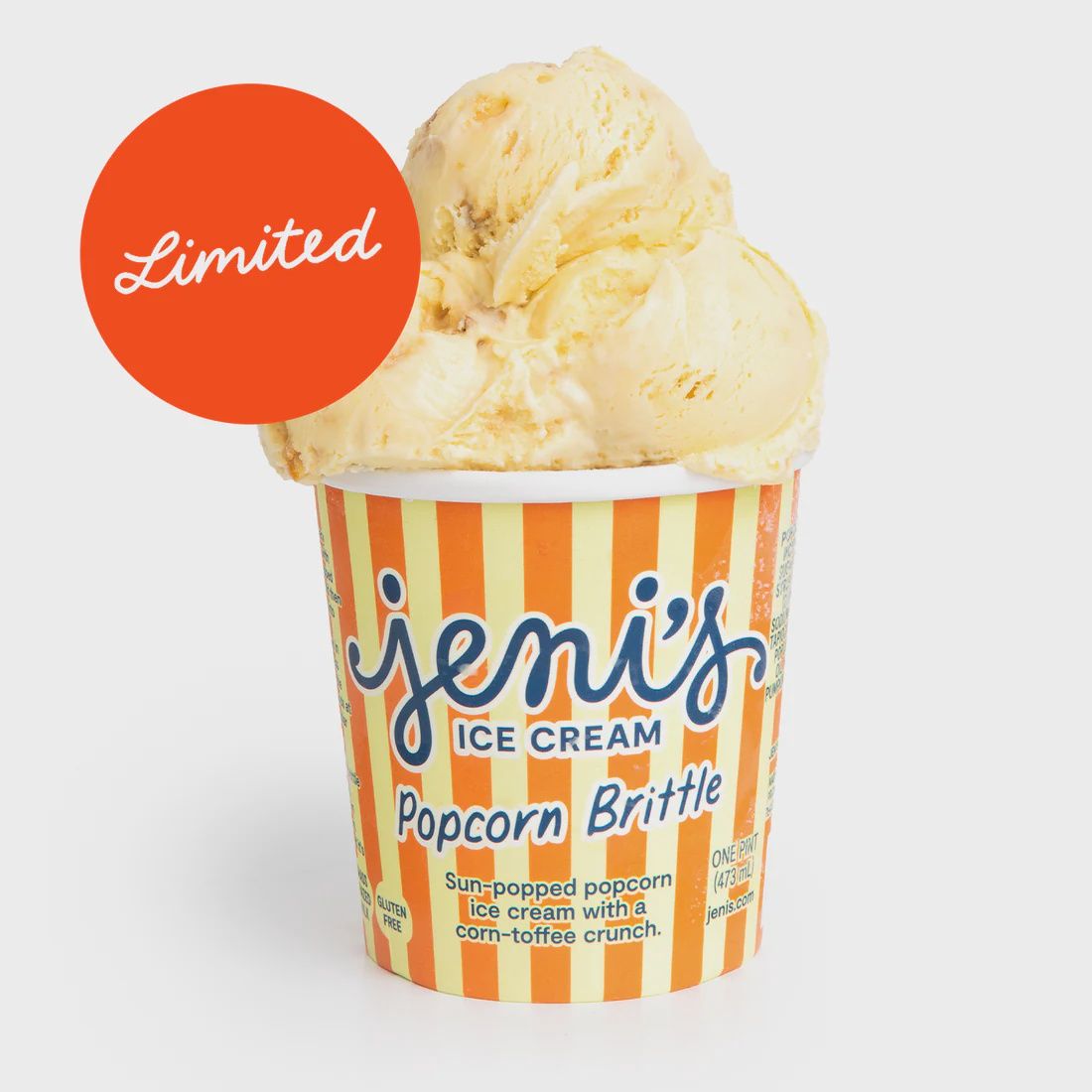16oz Jeni's Ice Cream Popcorn Brittle
