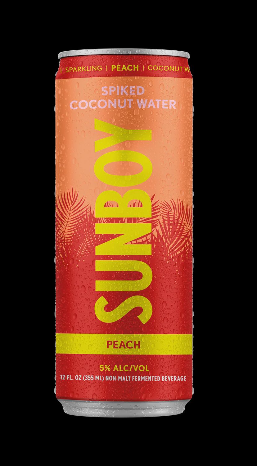 12oz Sunboy "Peach" Spiked Coconut Water