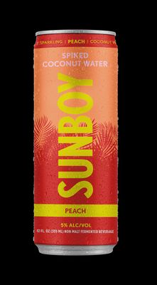 12oz Sunboy "Peach" Spiked Coconut Water