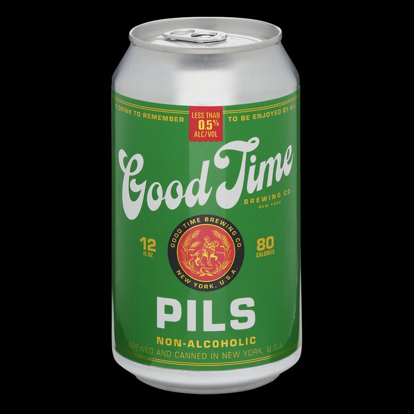12oz-C Good Time Brewing Co. "Non Alcoholic Pils"