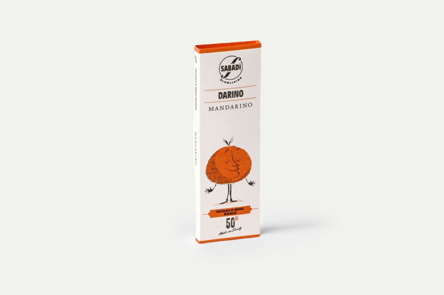 50g Sabadi Darino "Organic Traditional Modica w/ Ciaculli Late Mandarin 50%" Chocolate