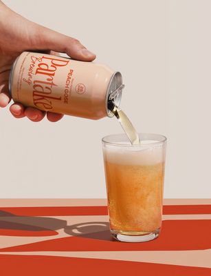 12oz-C Partake Brewing "Peach Gose" Non-Alcoholic Beer