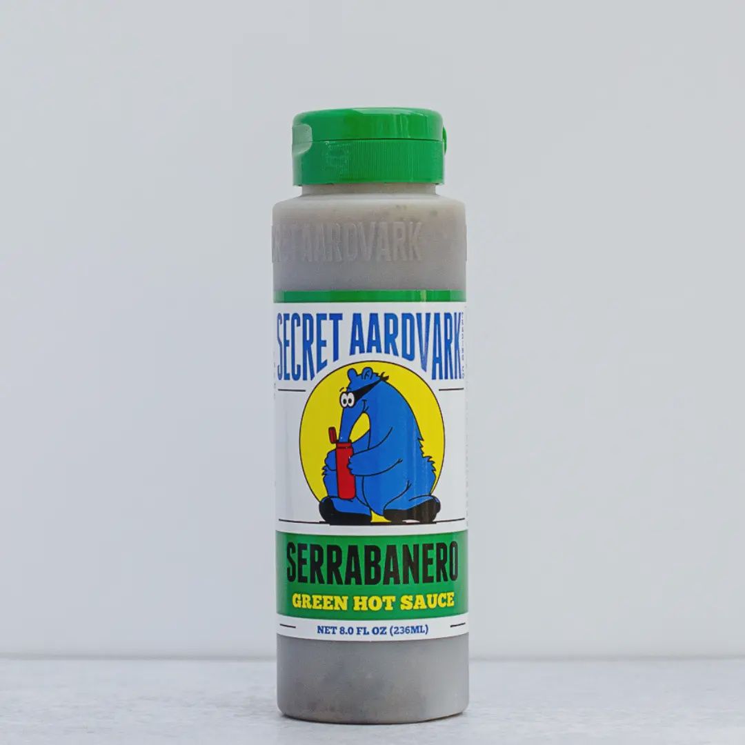 8oz Secret Aardvark "Serrabanero Green Hot Sauce"