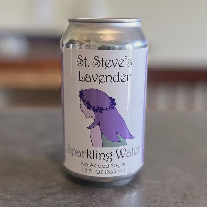12oz-C St. Steve's Farm-Crafted Beverages "Lavender" Sparkling Water”