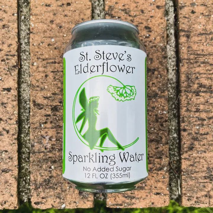 12oz-C St. Steve's Farm-Crafted Beverages "Elderflower" Sparkling Water