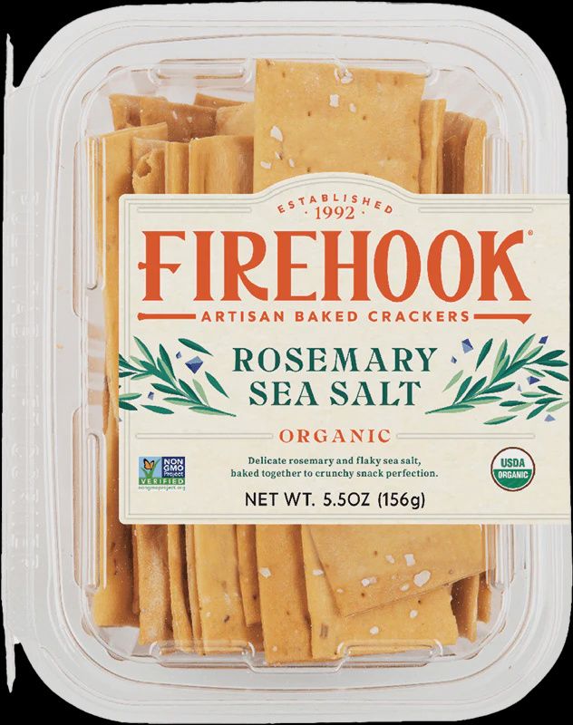 5.5oz Firehook Rosemary Sea Salt Crackers
