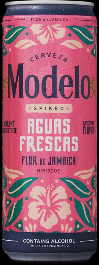 12oz-C Modelo "Flor de Jamaica (Hibiscus)" Spiked Aguas Frescas