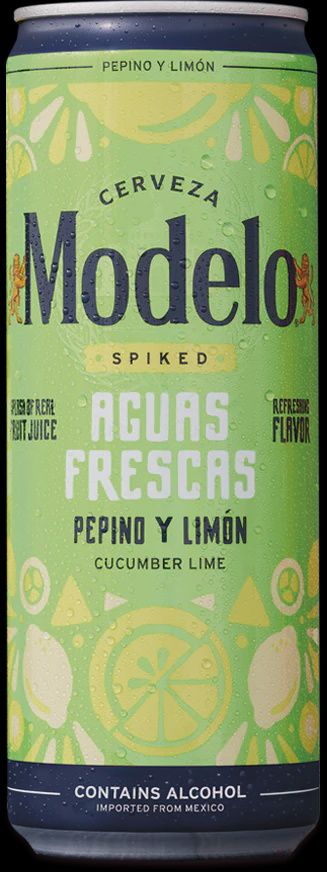 12oz-C Modelo "Pepino y Limón" Spiked Aguas Frescas