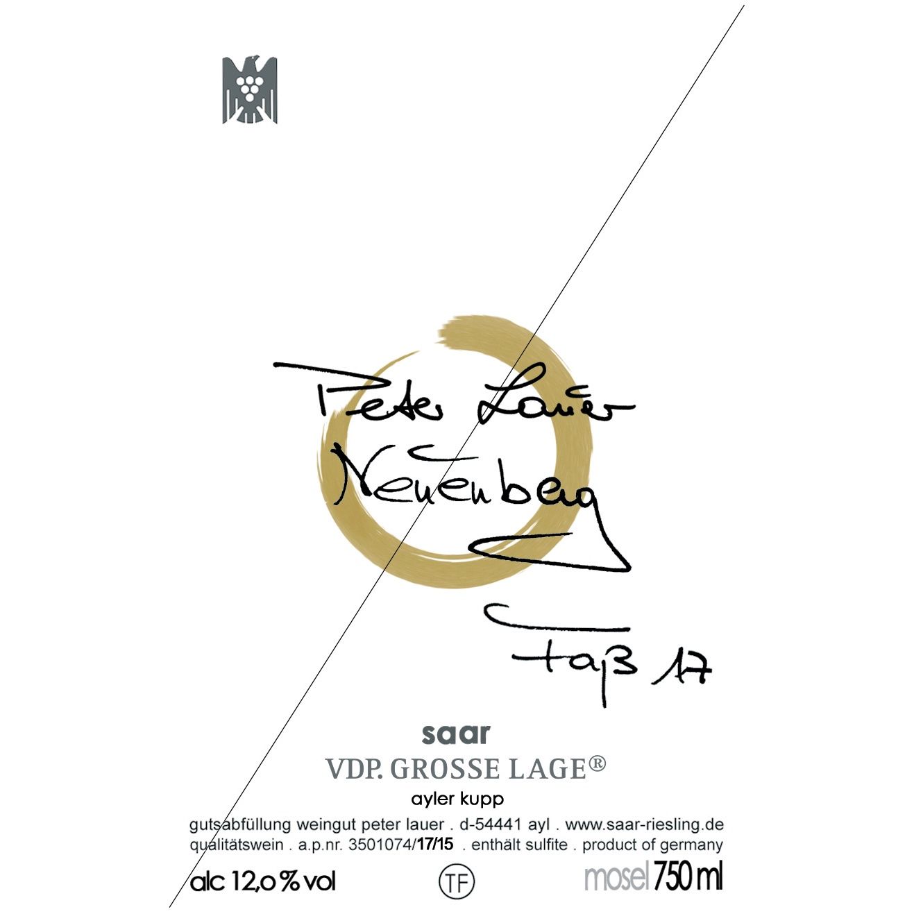 Peter Lauer GG Neunberg Riesling 750ml