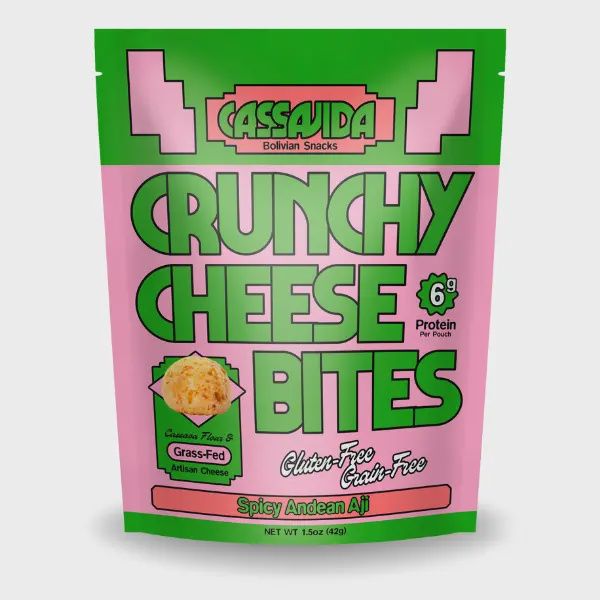 1.5oz Cassavida "Spicy Andean Ají Cheese Bites"