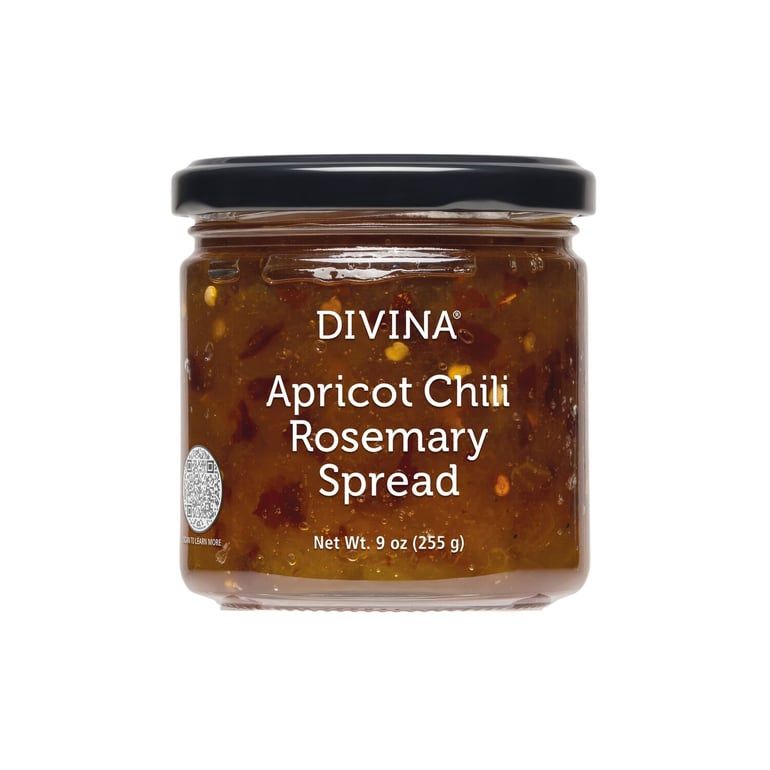 9oz Divina "Apricot Chili Rosemary Spread" Jar