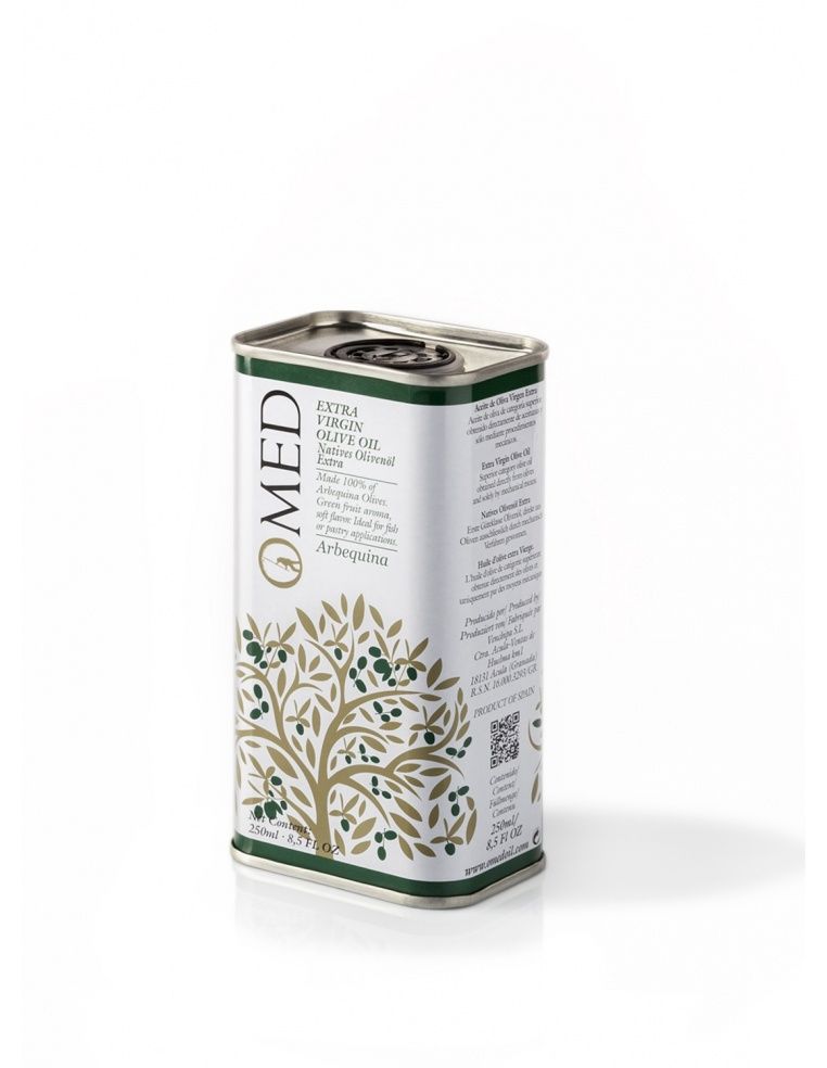 250ml tin "Arbequina Evoo" Ohmed