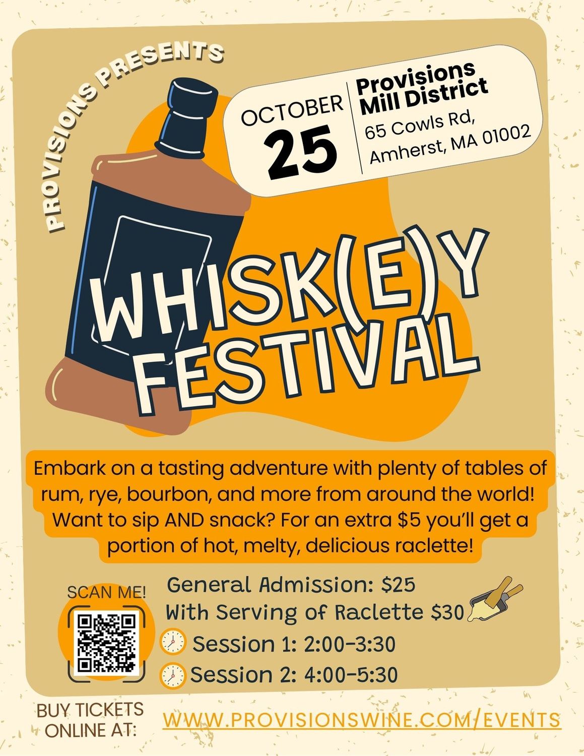 Whiskey Festival GA Session 2: 10/25