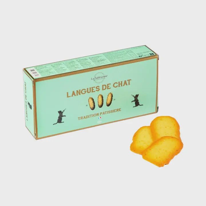 120g La Sablesienne "Langues De Chat" French Style Shortbread Gift Box