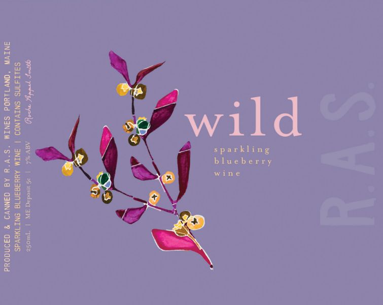 250mL-C RAS Wine Wild Sparkling Blueberry