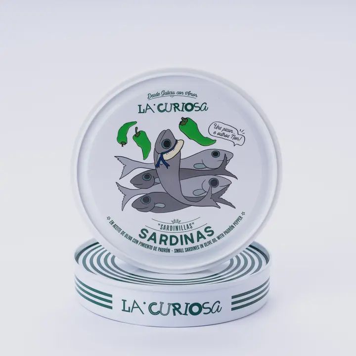 112g  La Curiosa "Small Sardines w/ Padron Pepper in Olive Oil"